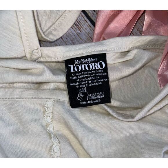 Studio Ghibli My Neighbor Totoro Pink Bow Girls T-Shirt Plus Size 1 - Picture 5 of 7